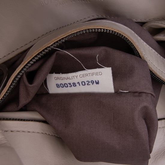 Pre-owned Leather Intrecciato Side Zip Tote - Image 6
