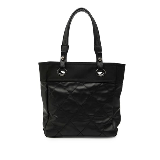 Tweedehands Kleine Gequilt Gecoate Canvas Paris Biarritz Tote - Image 1