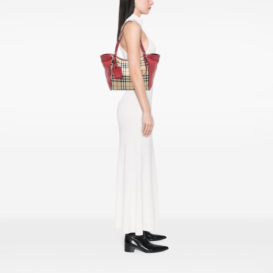 Pre-owned Small Haymarket Check Canvas And Leather Canterbury Tote - Image 6