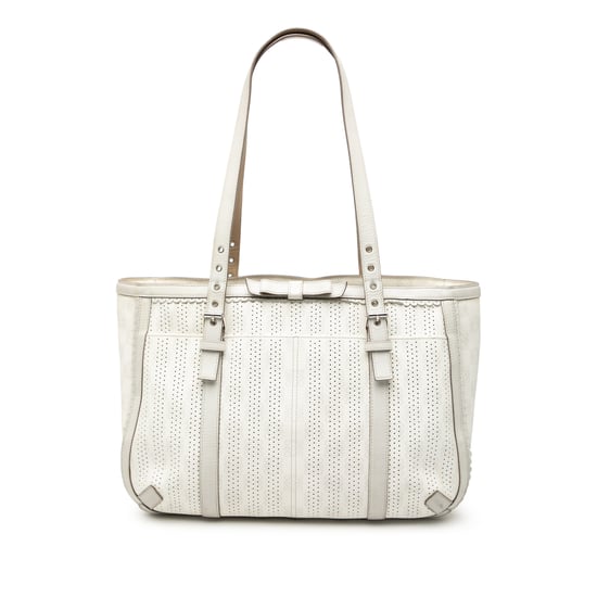 Pre-owned Anagram Perforated Coated Canvas Tote - Image 1