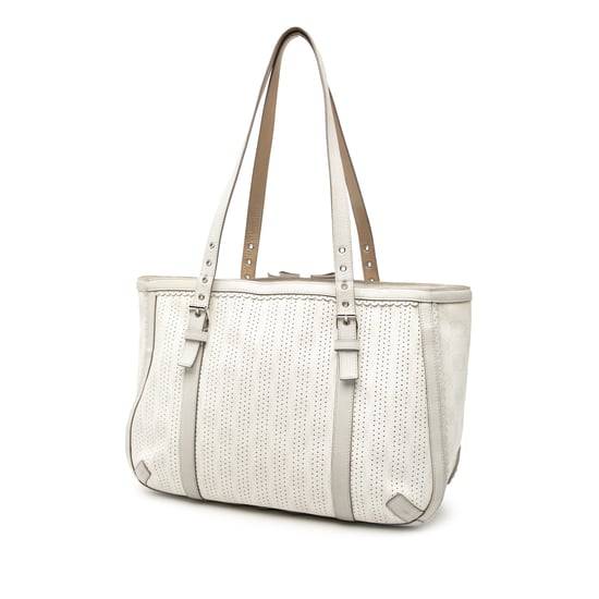 Pre-owned Anagram Perforated Coated Canvas Tote - Image 2
