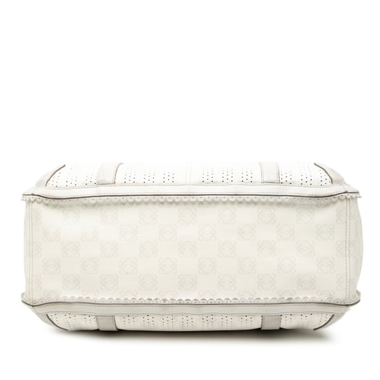 Pre-owned Anagram Perforated Coated Canvas Tote - Image 3