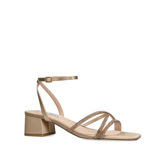 Satin Gabby Taupe Heels - Image 4