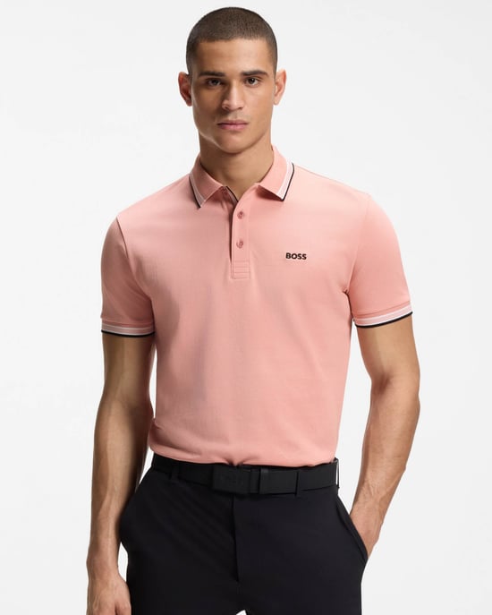 Paddy Polo Shirt in Pink - Image 1