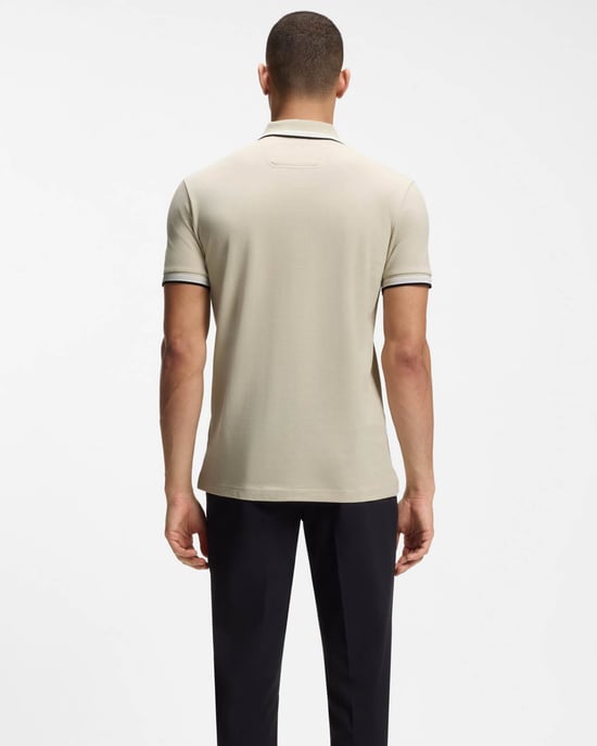 Paddy Polo Shirt in Tan - Image 2