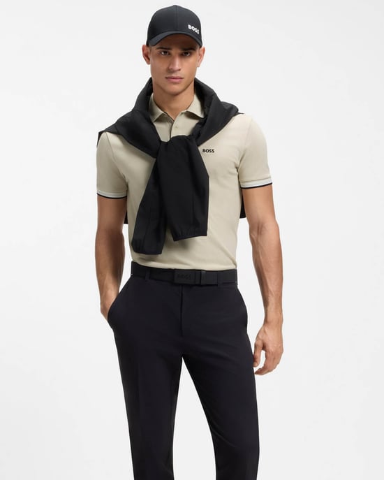 Paddy Polo Shirt in Tan - Image 4