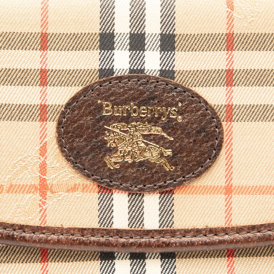 Pre-owned Haymarket Check Canvas Pouch - Image 5