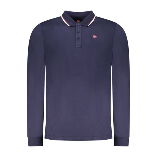 Noorwegen 1963 Blauw Katoenen Heren Polo Shirt - Image 1