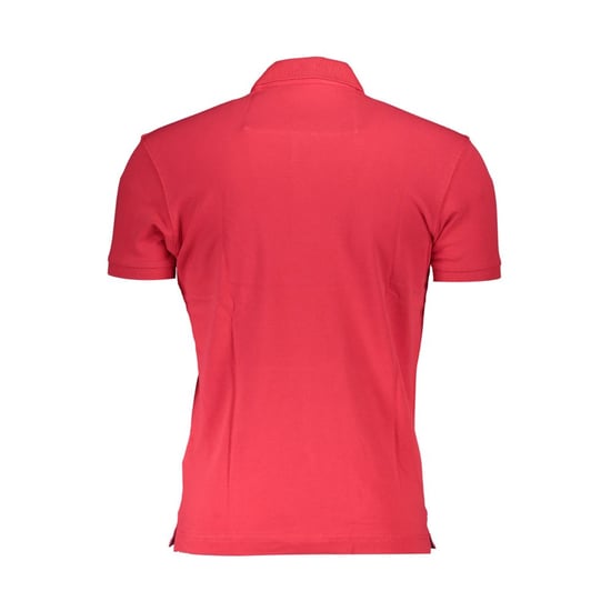 La Martina Rosso Katoenen Heren Polo Shirt - Image 3
