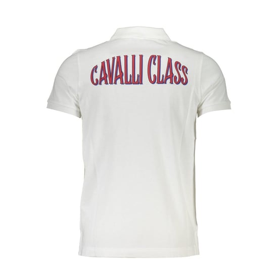 Cavalli Class Bianco Bomull Herr Polo - Image 2
