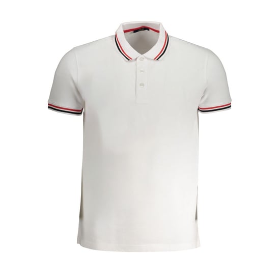 Cavalli Class Bianco Katoenen Heren Polo Shirt - Image 1