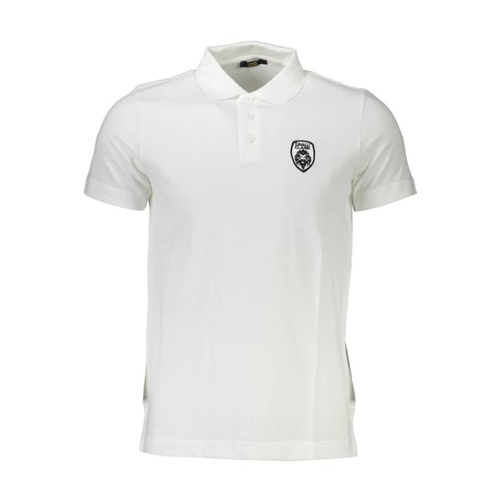 Cavalli Class Bianco Katoenen Heren Polo - Image 1