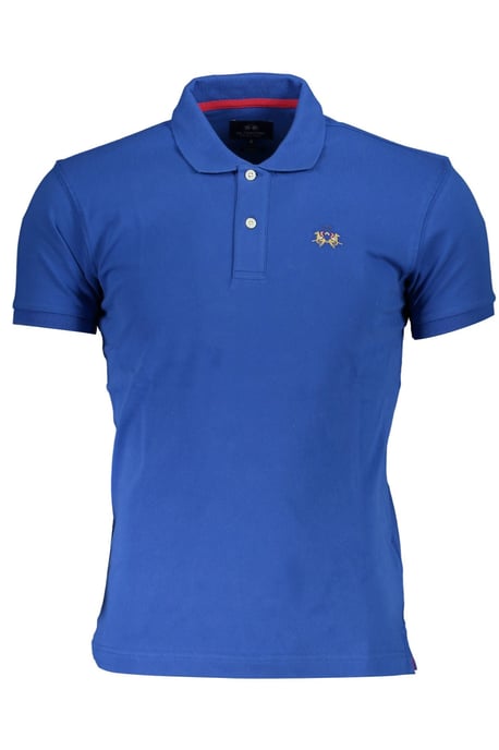 La Martina Blauwe Katoenen Poloshirt - Image 1