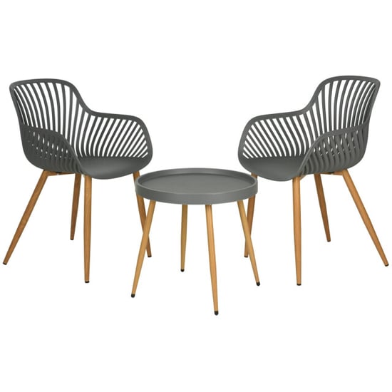 4goodz Comfortabele tuinset 3-delig 2 kuipstoelen+tafel - - Image 1