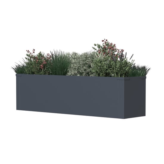 Westmann Talus m metalen plantenbak met bodem 100x25x27 cm - - Image 1