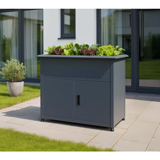 Westmann Plexa verhoogde plantenbak met opbergruimte met slakkenbarrière - Image 2