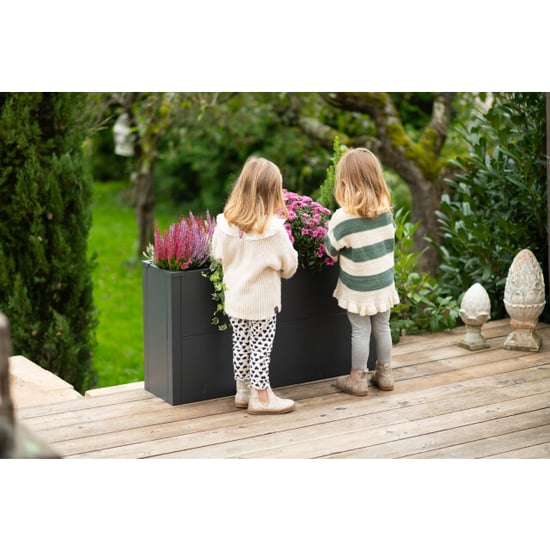 Westmann Talus l metalen plantenbak met bodem 100x25x52 cm - - Image 3