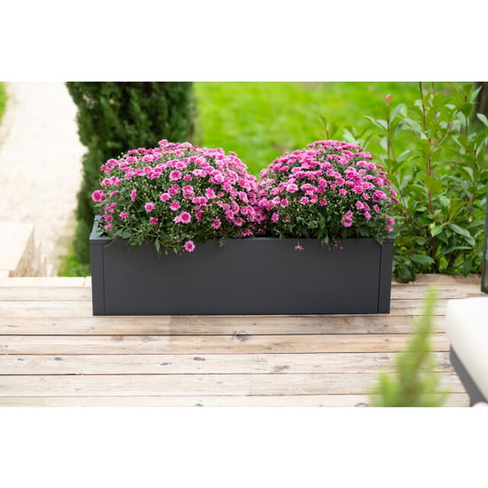 Westmann Talus m metalen plantenbak met bodem 100x25x27 cm - - Image 3