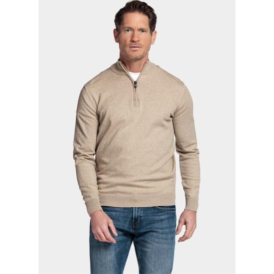 Bos Bright Blue Half zip cotton 1/2 zipp regular fit 618400cct-13/835 - Image 1
