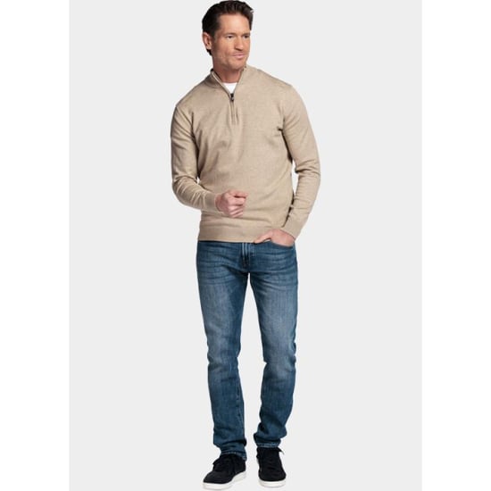 Bos Bright Blue Half zip cotton 1/2 zipp regular fit 618400cct-13/835 - Image 4