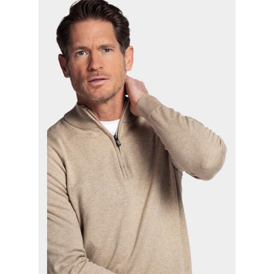 Bos Bright Blue Half zip cotton 1/2 zipp regular fit 618400cct-13/835 - Image 5