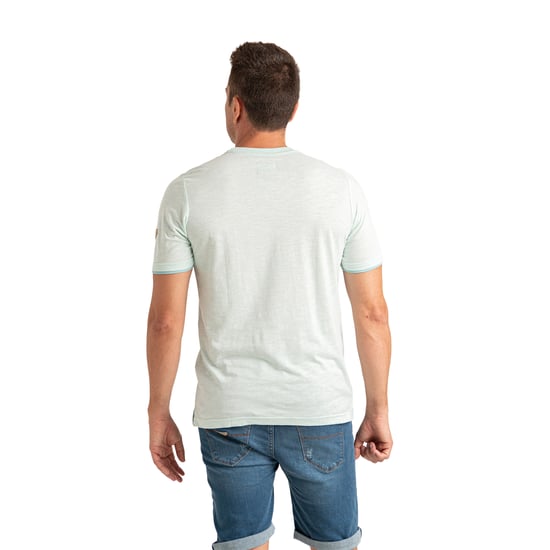 Heren Korte Mouwen Microgestreept T-Shirt PRI2532 - Image 5