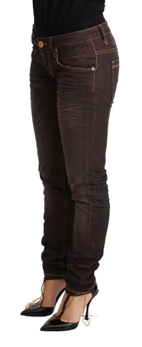 Acht Slim Fit Brown Jeans - Image 3
