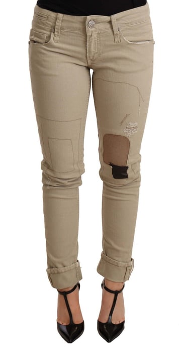 Acht Skinny Jeans Met Gescheurde Patches - Image 1