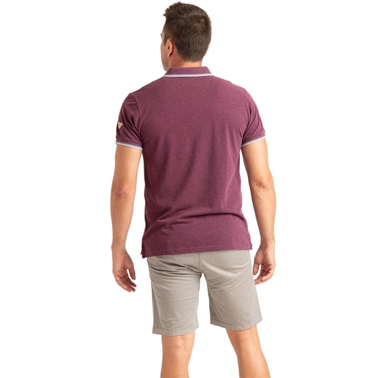 Heren Polo T-shirt met Korte Mouwen, Katoen Melange Brei PRI2636 - Image 5