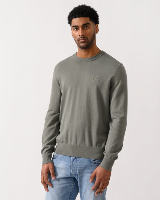 Kanovano Crew Neck Jumper in Grey - Image 1