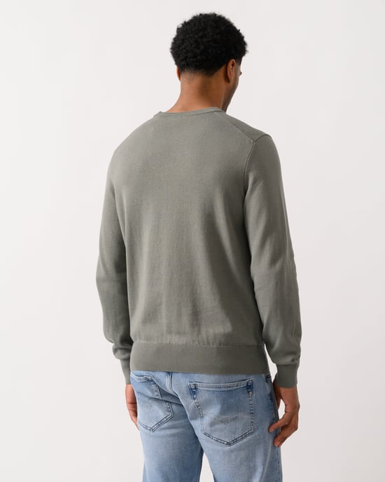 Kanovano Crew Neck Jumper in Grey - Image 2