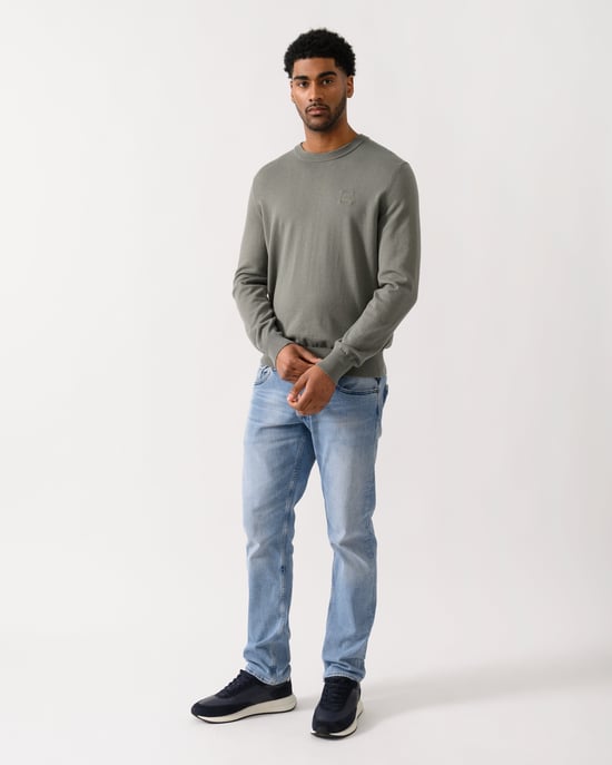Kanovano Crew Neck Jumper in Grey - Image 3