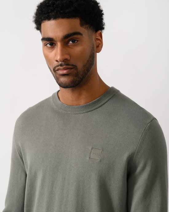 Kanovano Crew Neck Jumper in Grey - Image 4