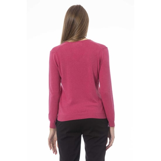 Baldinini Trend Fuchsia Kashmir Damtröja - Image 3