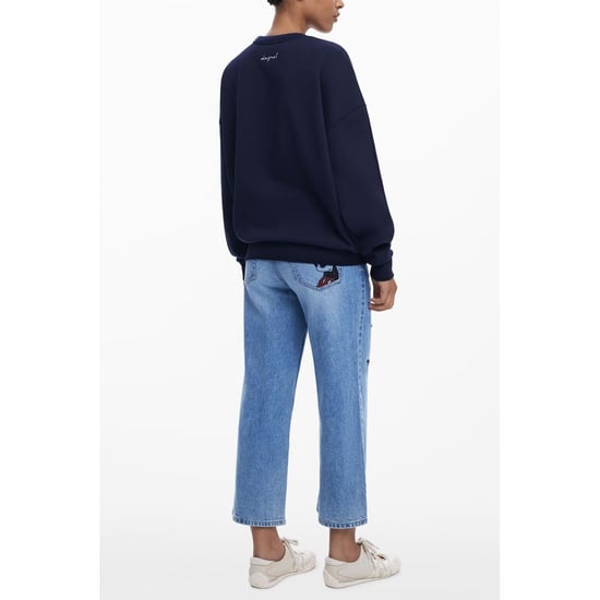 Desigual Blu Katoenen Vrouwen Sweatshirt - Image 2