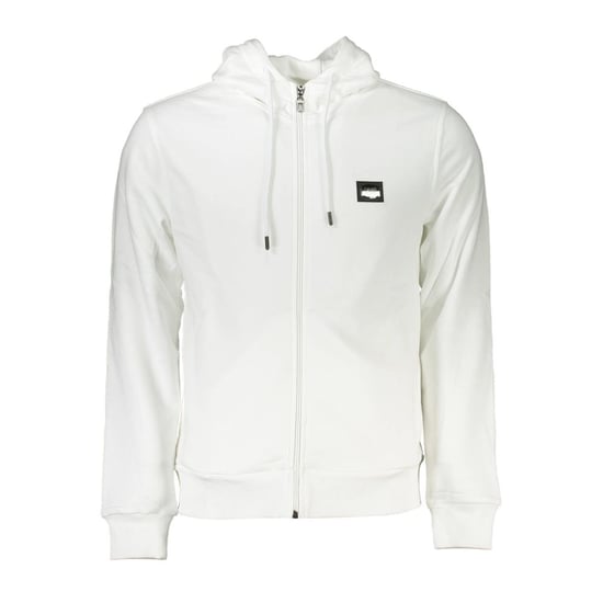 Cavalli Class Vit Bomull Herr Hoodie - Image 1
