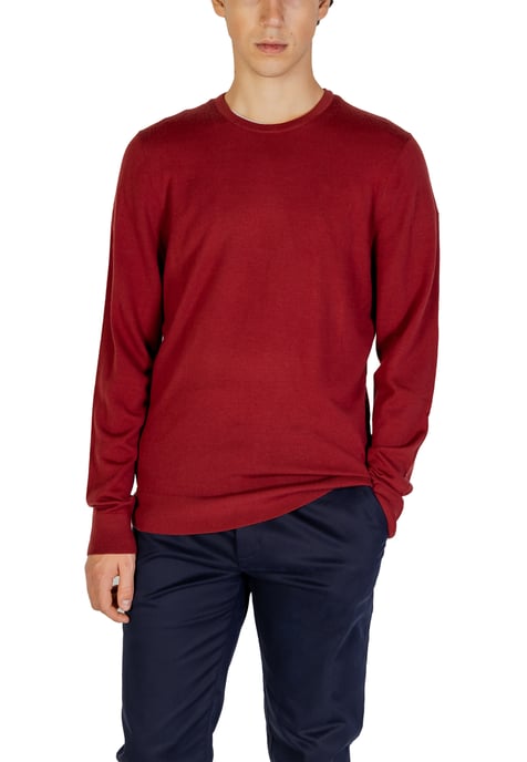 Ronde Hals Sweatshirt Effen Bordeaux - Image 1