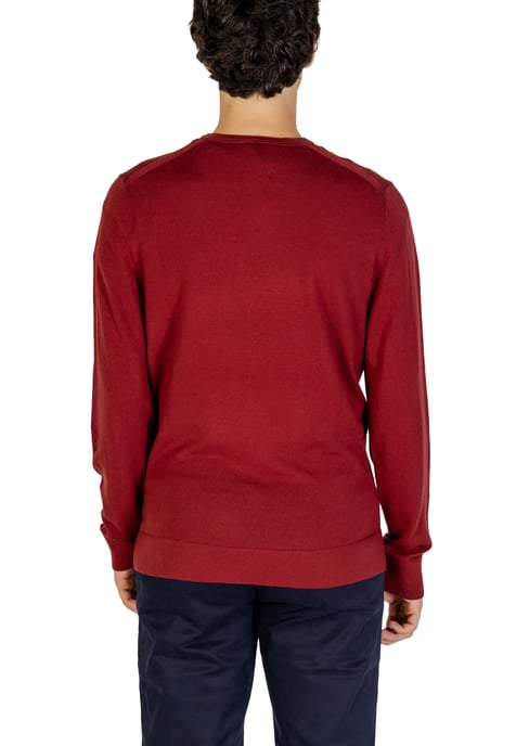 Ronde Hals Sweatshirt Effen Bordeaux - Image 2