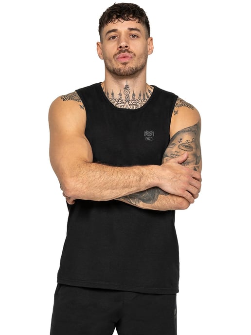 Enzo Milano | Mens Gym Tank Top - Image 4