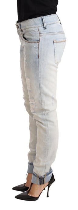 Acht Sliten Jeans Rakt Ben - Image 4