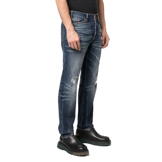 Palm Angels Blauwe Katoenen Rechtaf Jeans - Image 2