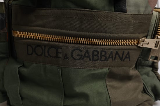 Militaire Groene Patchwork Reistas Rugzak - Image 4