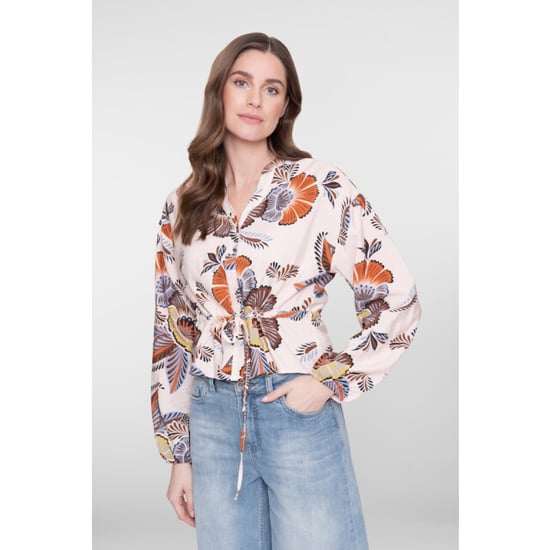 Geisha blouse 63261-20 718 /brown/chambray - Image 3