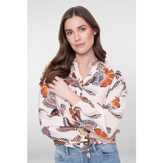 Geisha blouse 63261-20 718 /brown/chambray - Image 6
