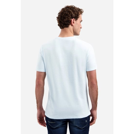 No Excess T-shirt crewneck solid jacquard licht - Image 3