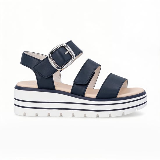 Remonte D3n50 Womens Ankle Strap Sandals Blue - Image 1