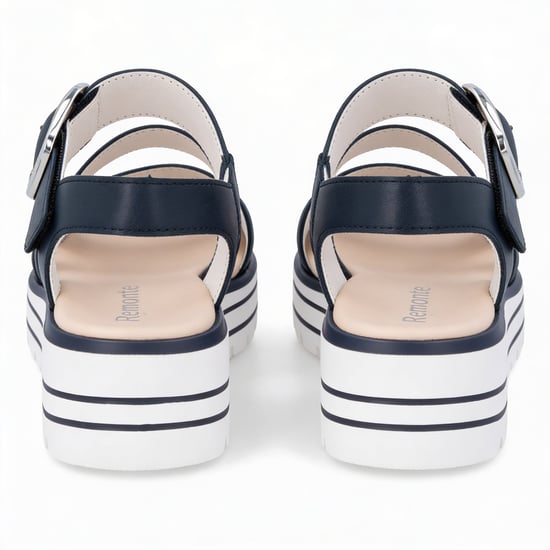 Remonte D3n50 Womens Ankle Strap Sandals Blue - Image 3