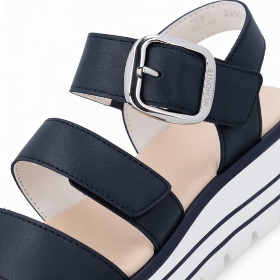 Remonte D3n50 Womens Ankle Strap Sandals Blue - Image 5
