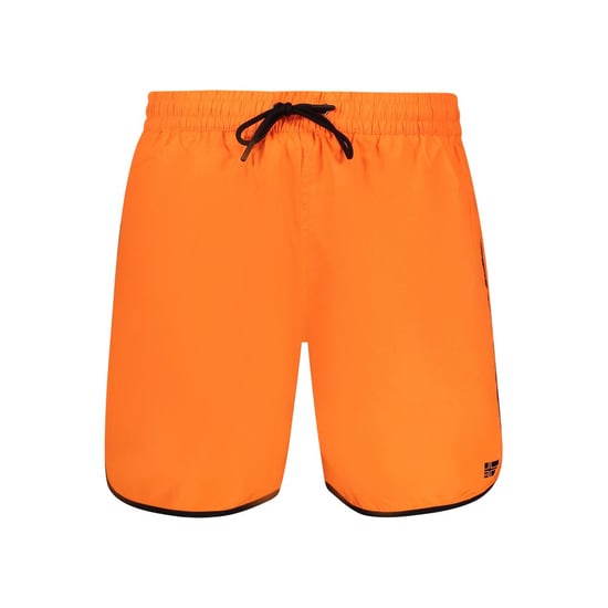 Noorwegen 1963 Oranje Polyamide Heren Zwem Boxershort - Image 1