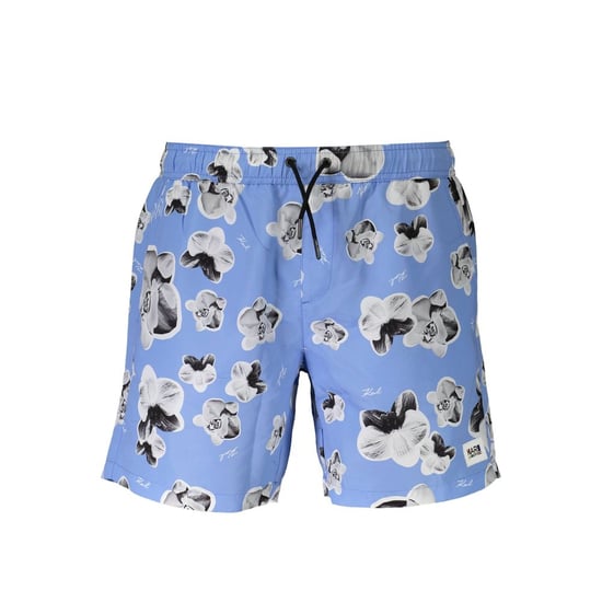 Karl Lagerfeld Azzurro Polyester Men Swim Boxer - Image 1